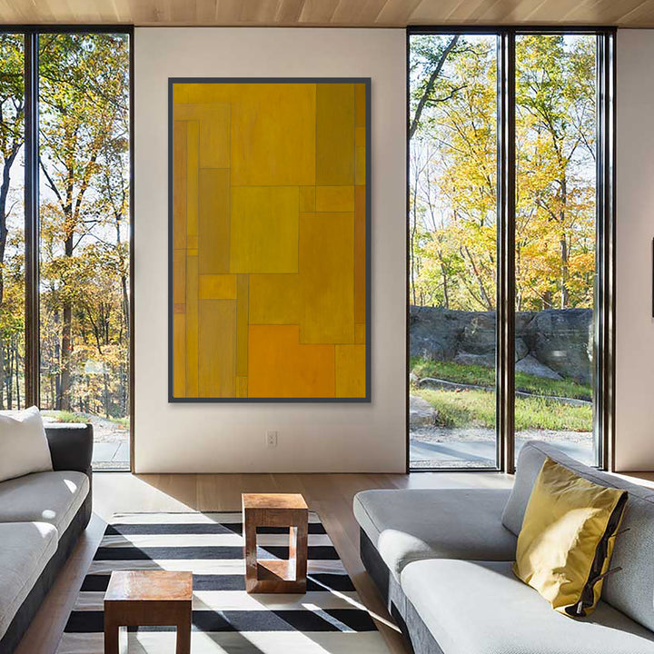 The artwork, Courage, by Stephen Cimini, displayed in a room.