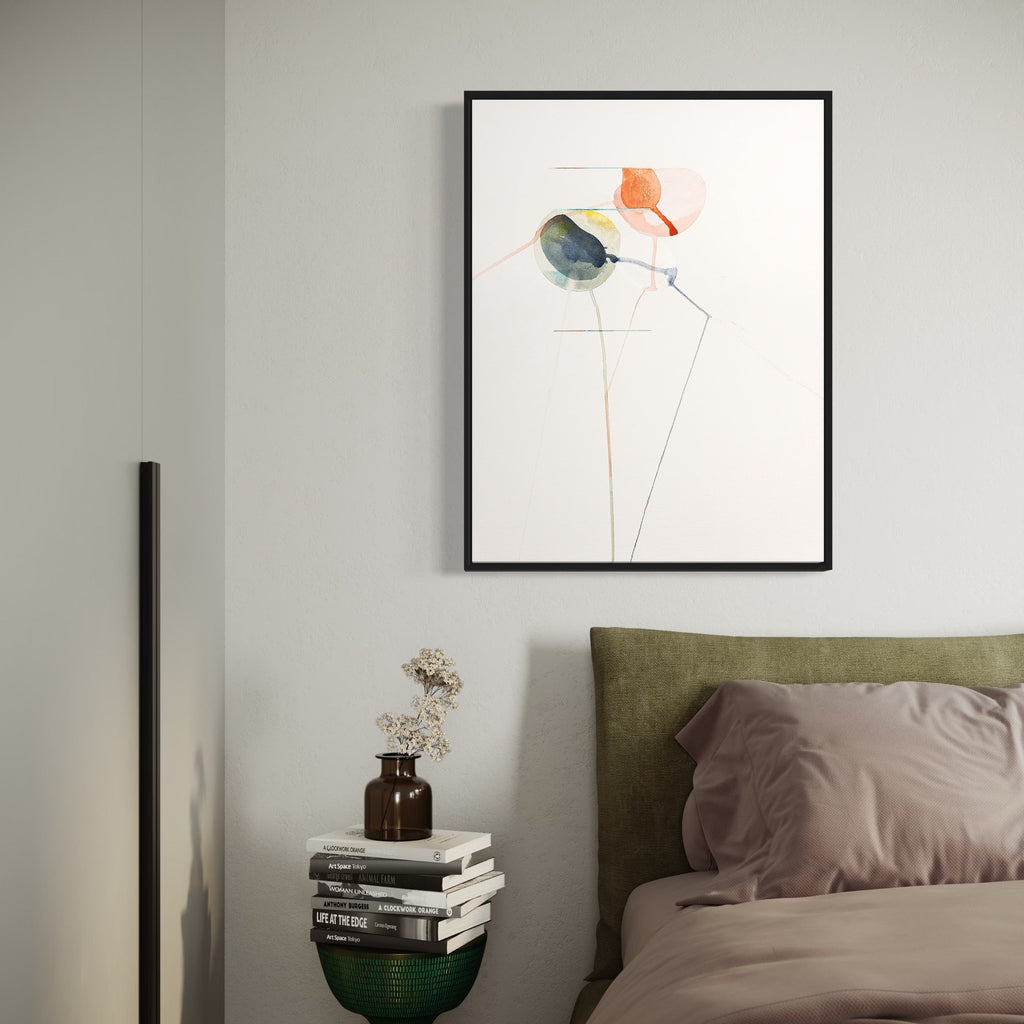 The artwork, Cryptid V, by Ken Schiano, displayed in a room.