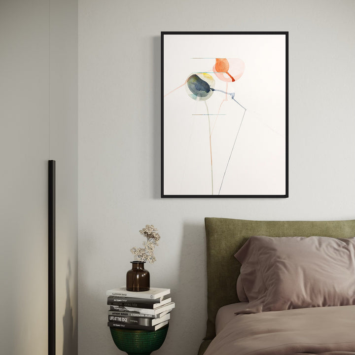 The artwork, Cryptid V, by Ken Schiano, displayed in a room.