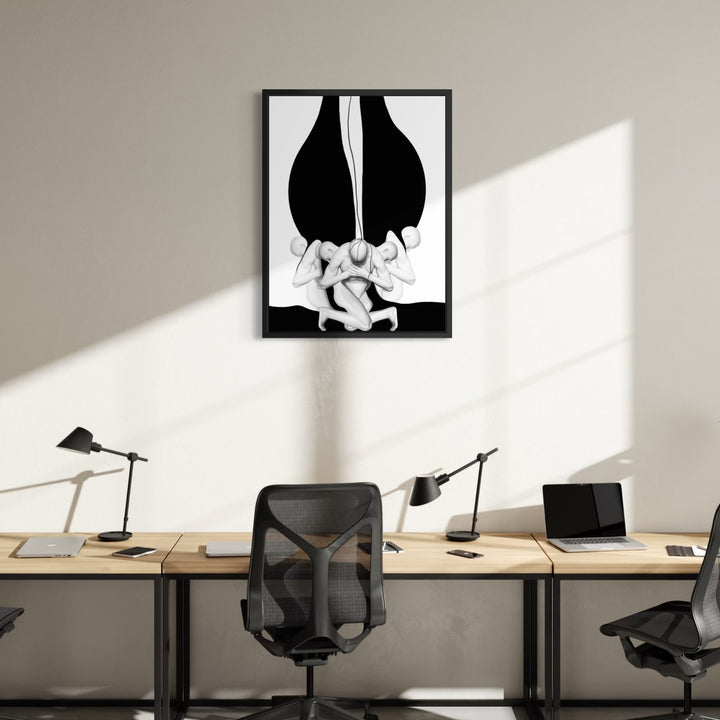 The artwork, DNA, by Maria Sanchez, displayed in a room.