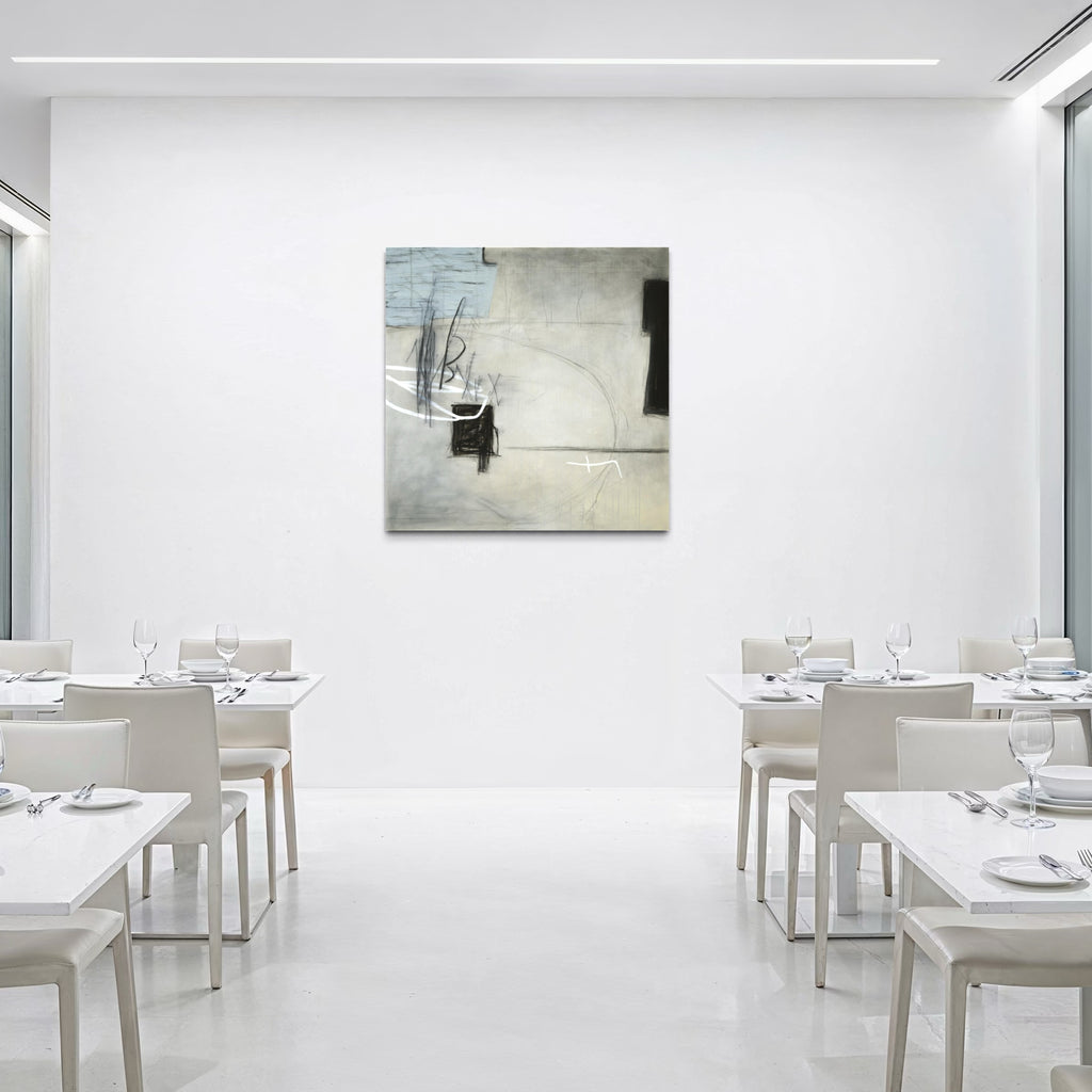 The artwork, Daliri, by Victoria Primicias, displayed in a room.