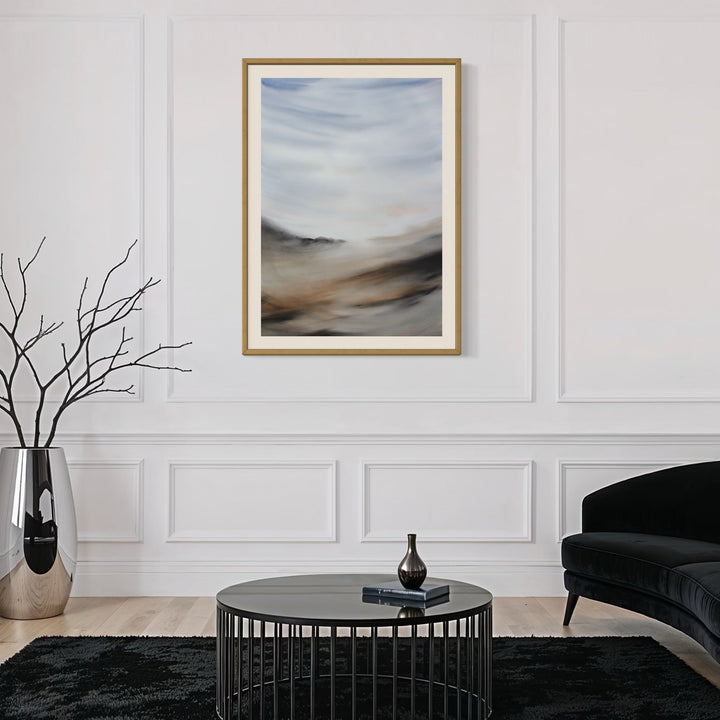 The artwork, Dawn, by Catherine Lencke, displayed in a room.