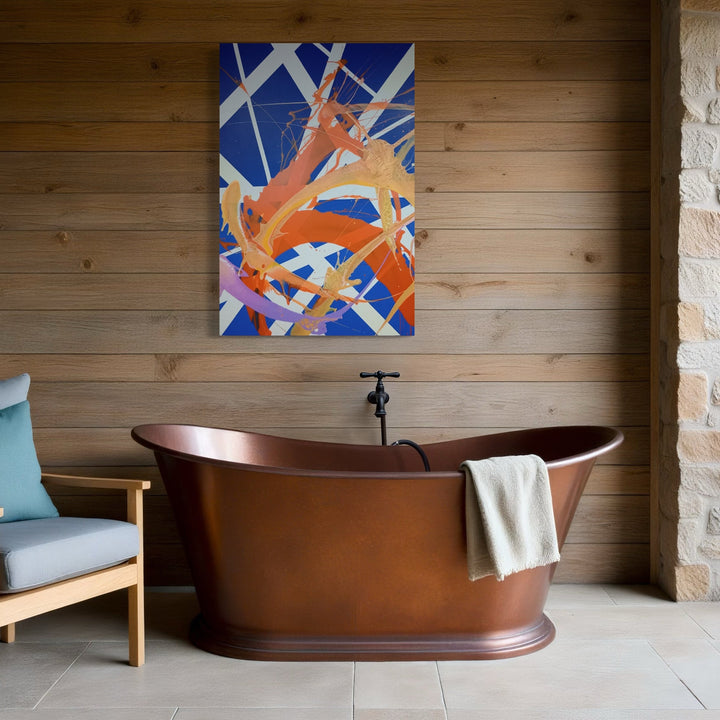 The artwork, Day Break, by Nicholas Franklin, displayed in a room.