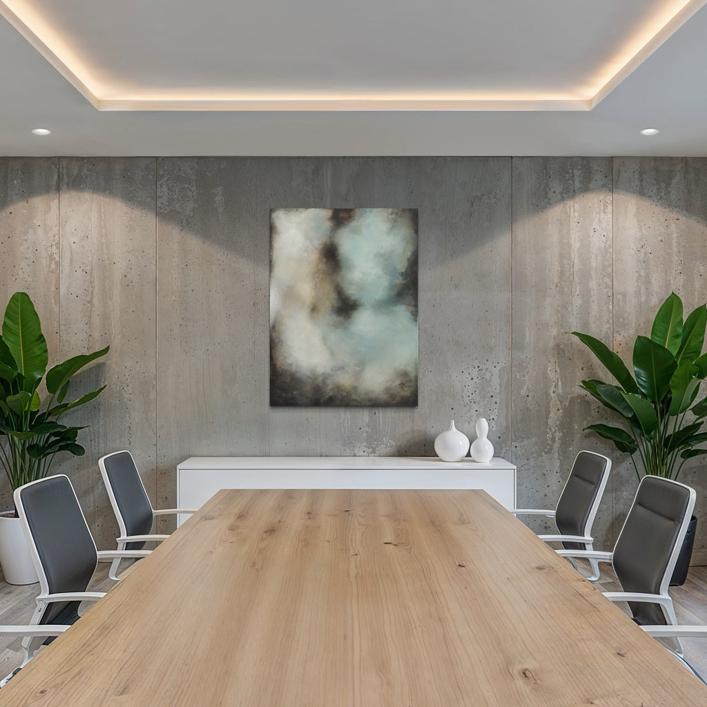 The artwork, Daydreaming, by Xanthippe Tsalimi, displayed in a room.