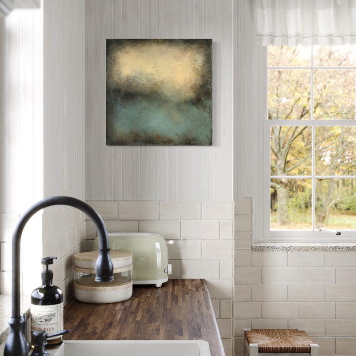 The artwork, Deep Breath II, by Xanthippe Tsalimi, displayed in a room.