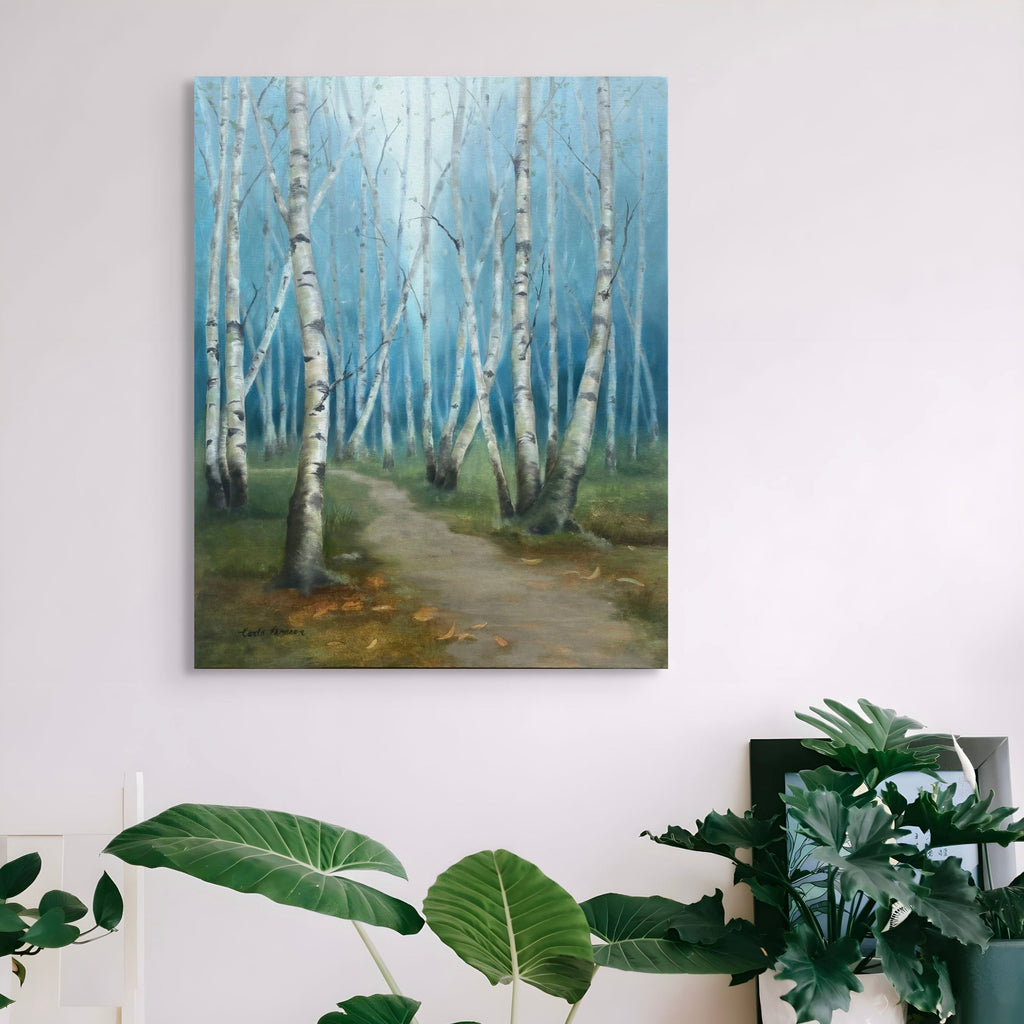The artwork, Direction Unclear, by Carla Thomson, displayed in a room.