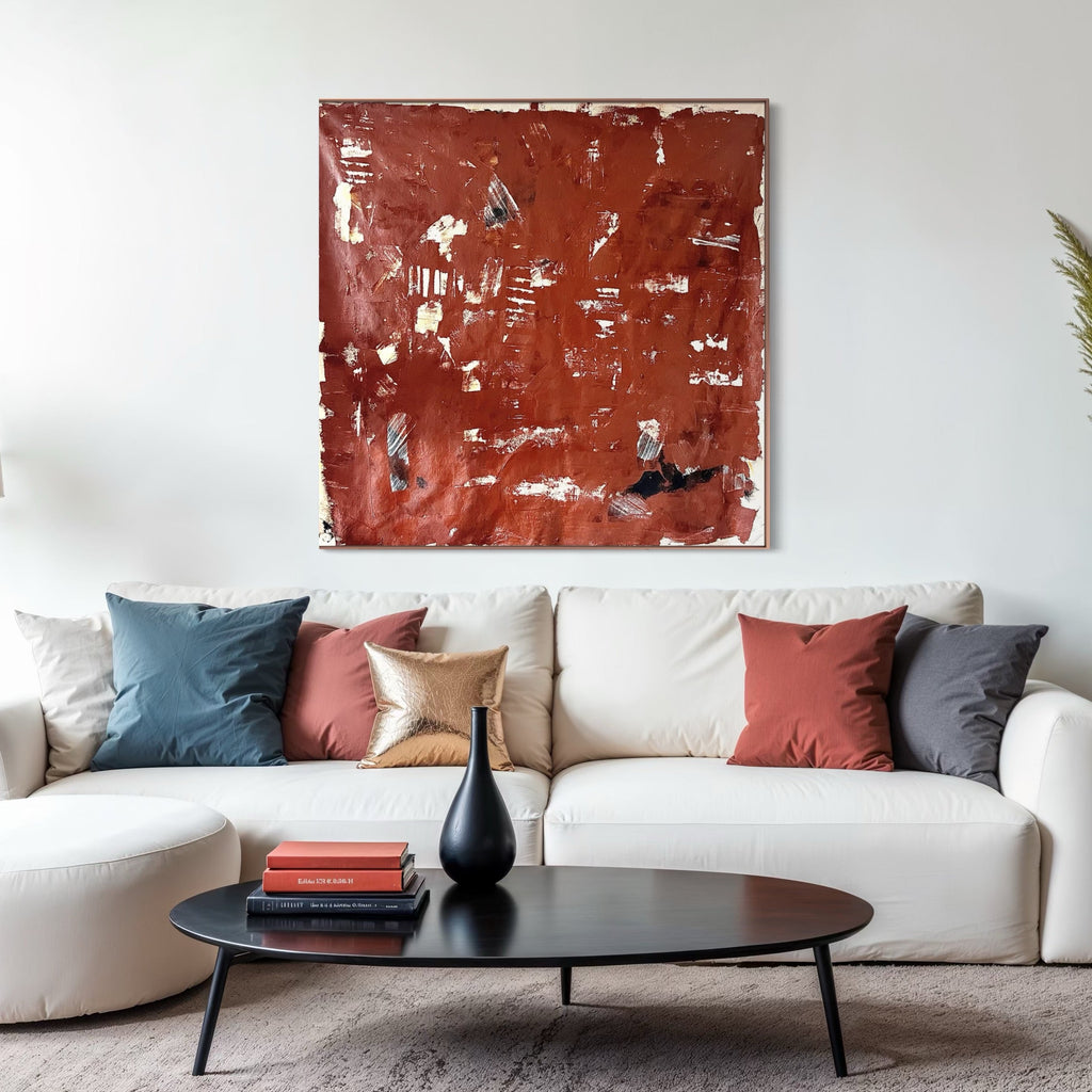 The artwork, Directions to Earth 2, by Albion Vu, displayed in a room.