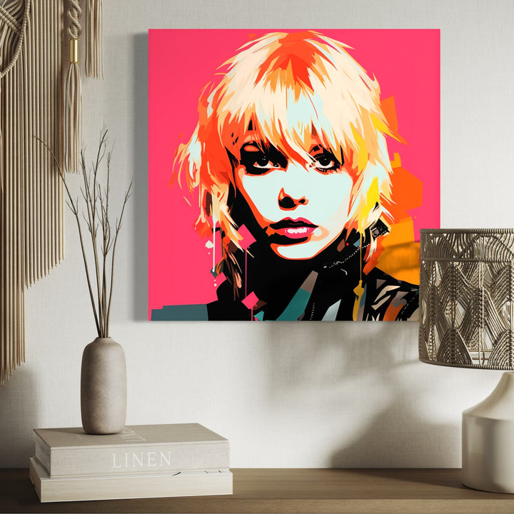 The artwork, Disco Queen, by Claudia Sauter, displayed in a room.