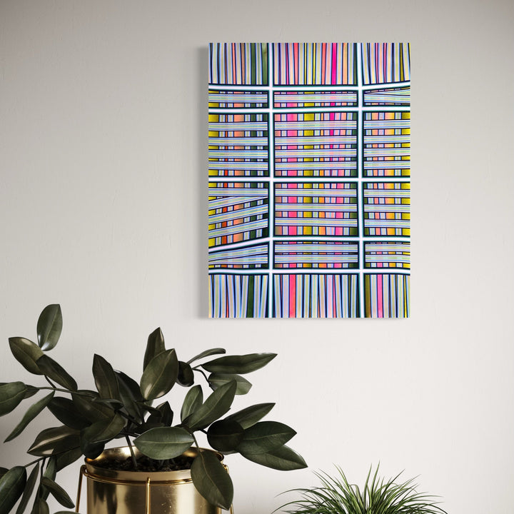 The artwork, Dreaming, by Elyce Abrams, displayed in a room.