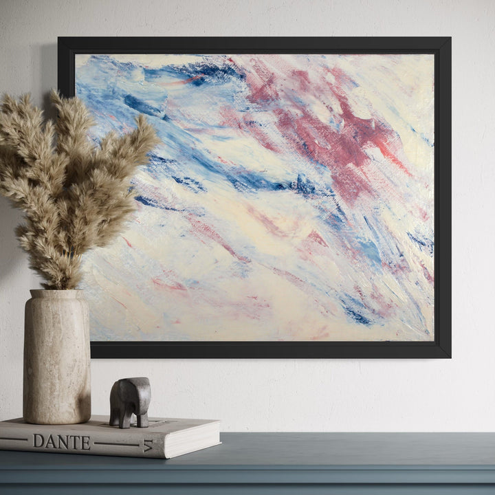 The artwork, Drifting, by Ali Ha, displayed in a room.