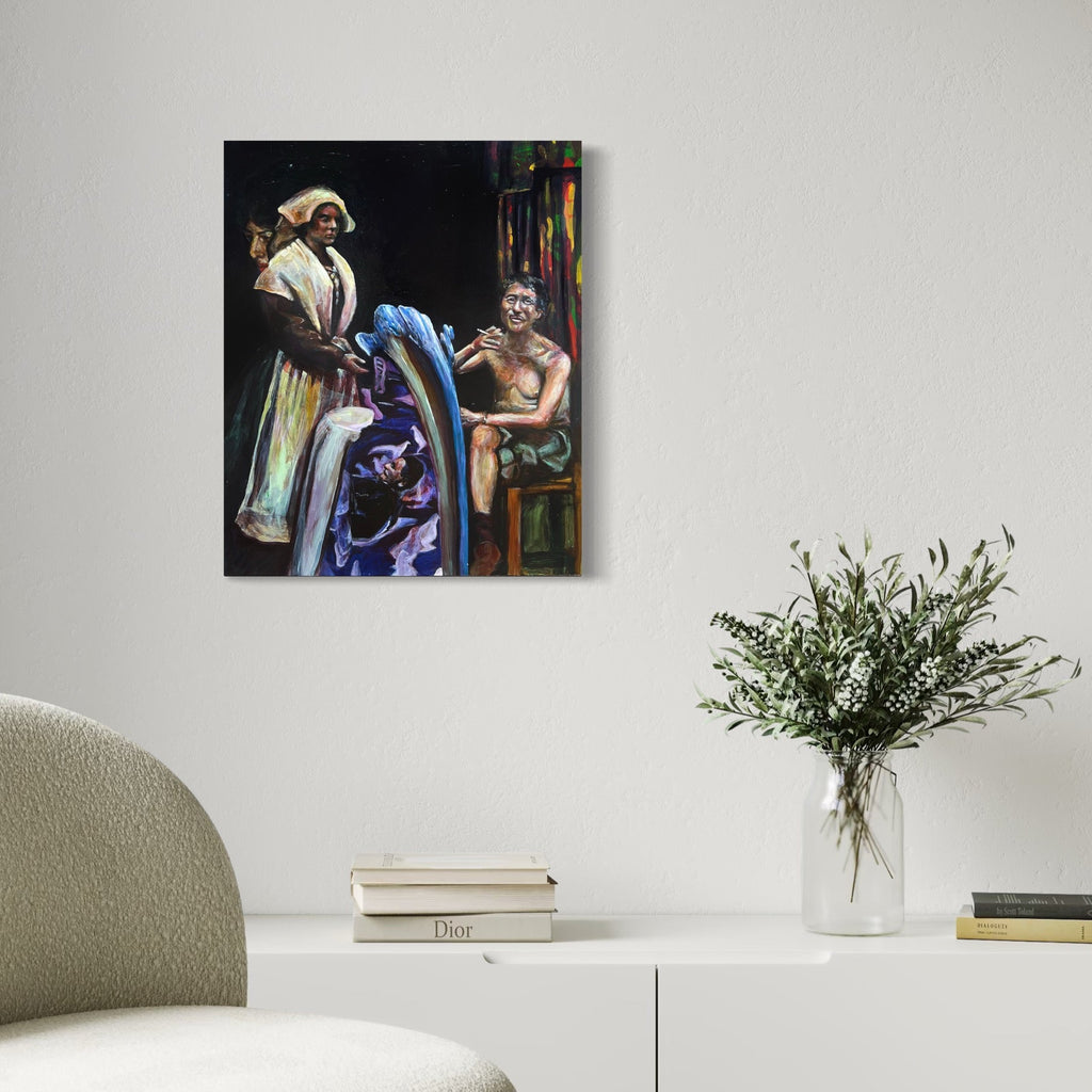 The artwork, Dropping the Jar (Archival Memory 16), by Griffin Cordell, displayed in a room.