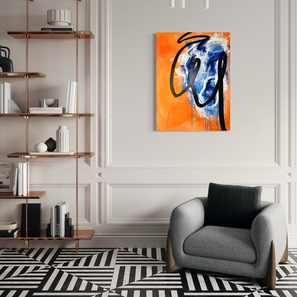 The artwork, Dynamo, by Adele Marchant, displayed in a room.