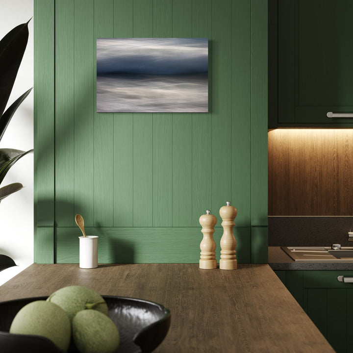 The artwork, Ebb and Flow, by Sandi Daniel, displayed in a room.