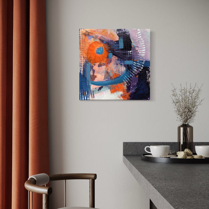 The artwork, Eclipse, by Carla Forrest, displayed in a room.