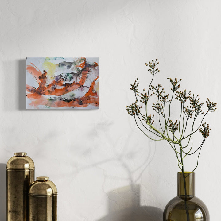 The artwork, Emotional Landscape II, by Dionysia Adamopoulou, displayed in a room.