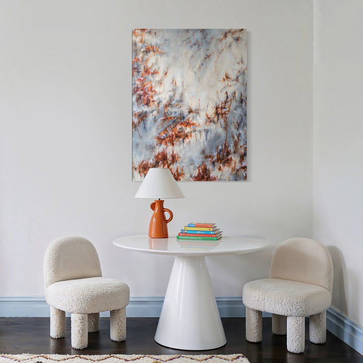 The artwork, Endless, by Betsy Becher, displayed in a room.