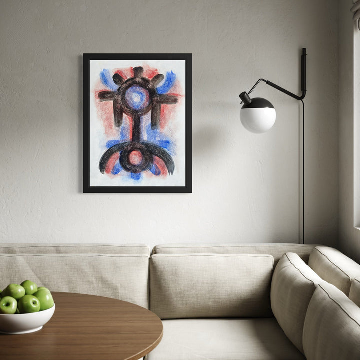 The artwork, Engram #2, by Adina Andrus, displayed in a room.
