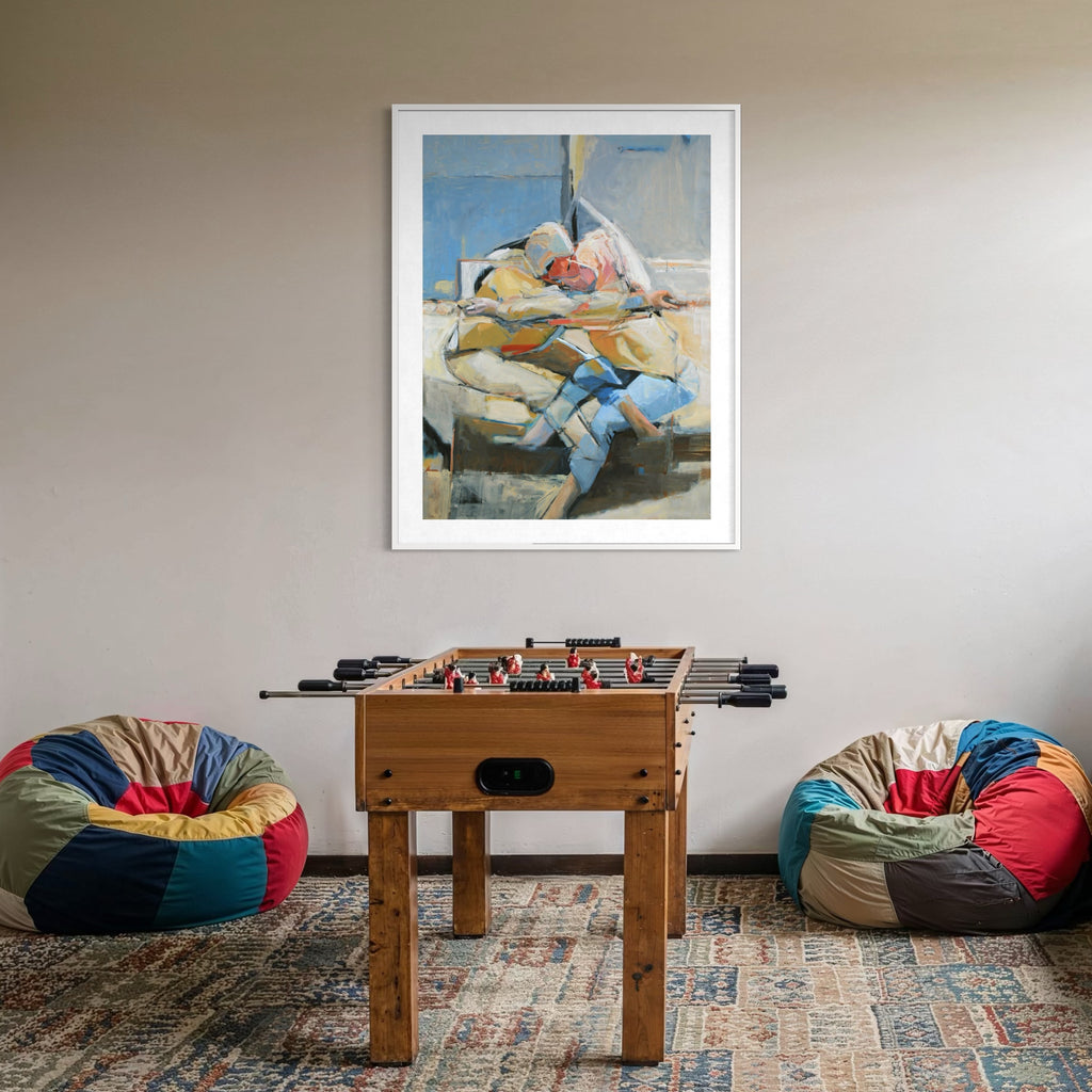 The artwork, Equilibrium, by Penny Santy, displayed in a room.