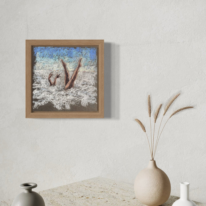 The artwork, Equilibrium 6, by Jo Carol Mitchell-Rogers, displayed in a room.