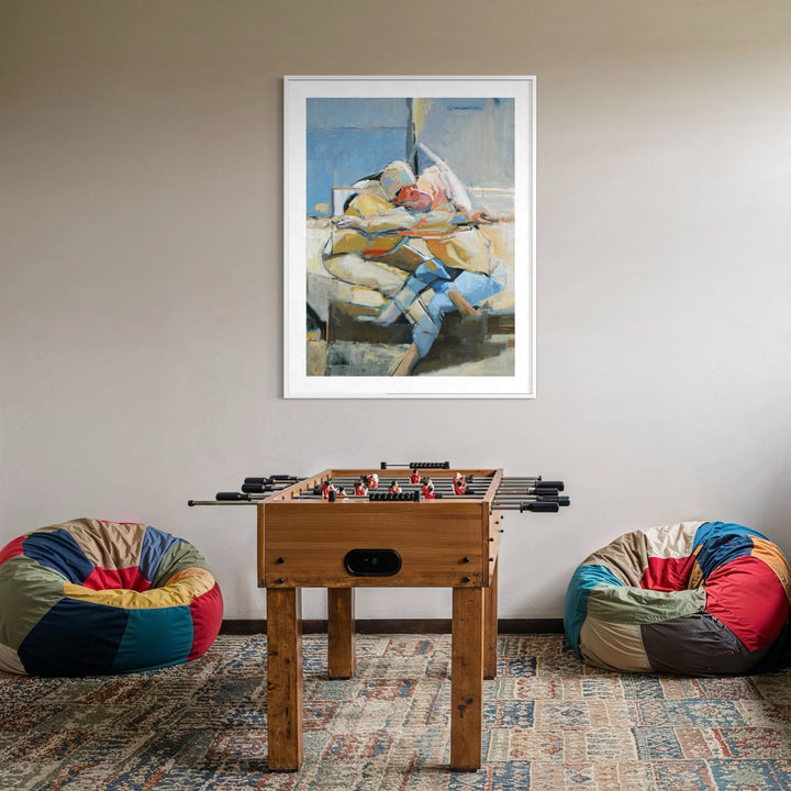 The artwork, Equilibrium, by Penny Santy, displayed in a room.