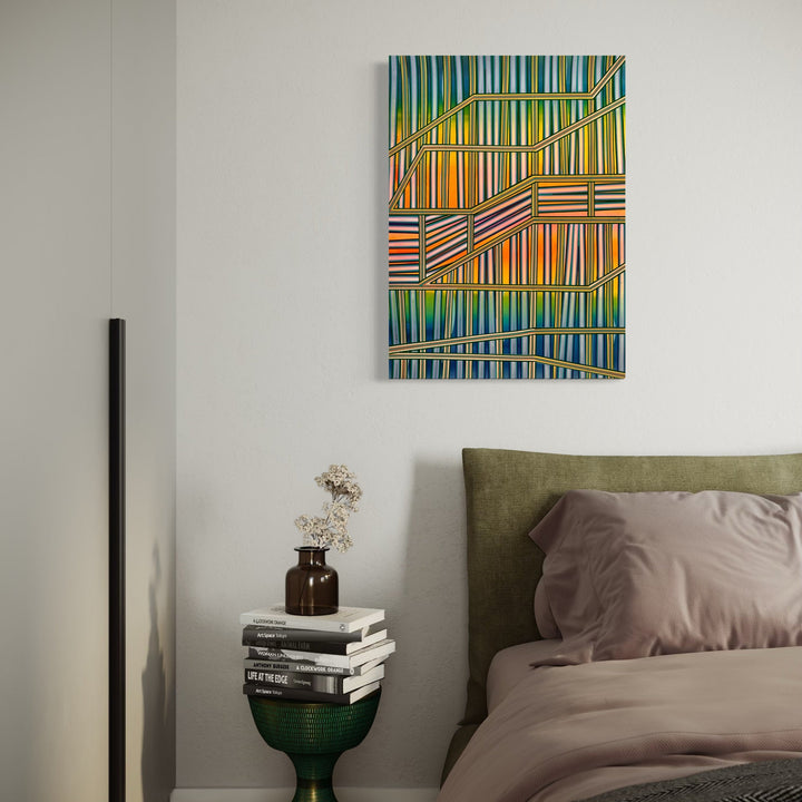 The artwork, Every Way, by Elyce Abrams, displayed in a room.