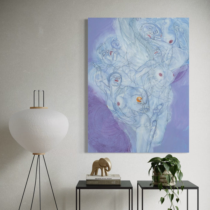 The artwork, Everything That Is Solid, by Sol Kjok, displayed in a room.