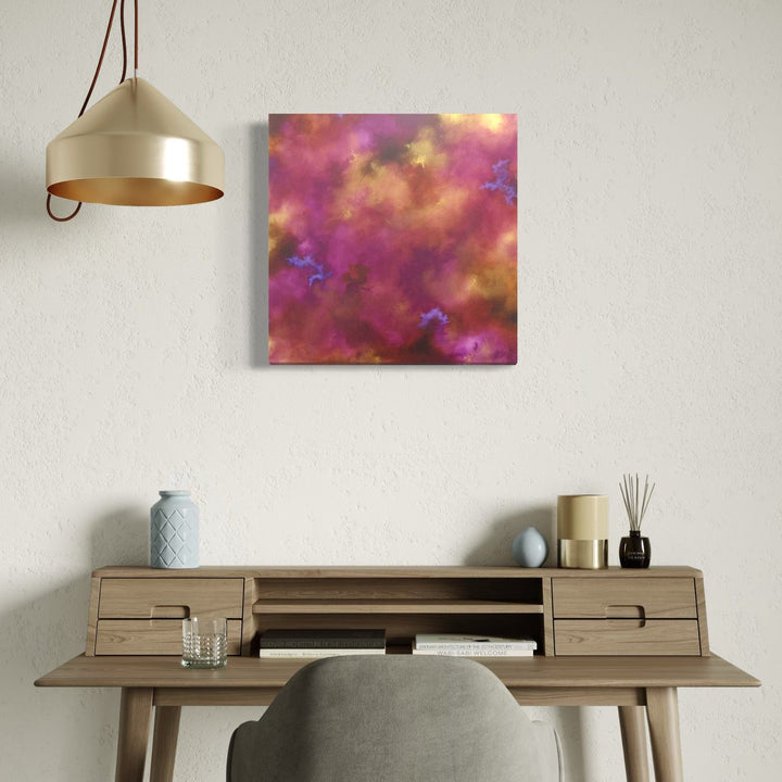 The artwork, Excitable Cells, by Anne Cherubim, displayed in a room.