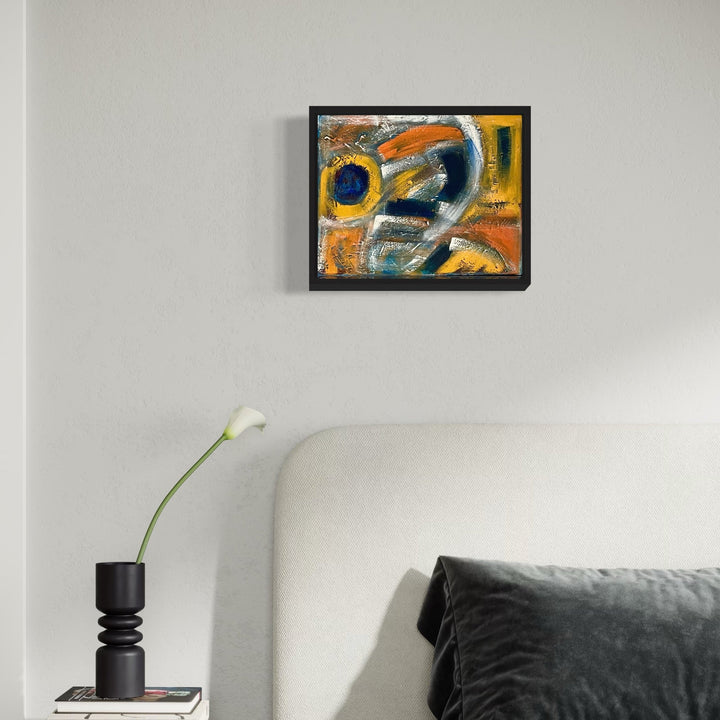The artwork, Expanding Horizon, by Genevieve Antonello, displayed in a room.