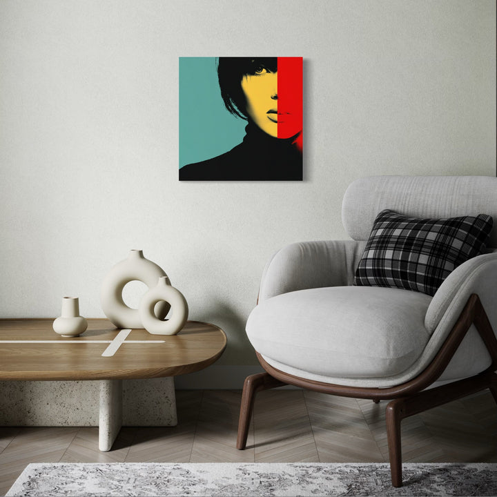 The artwork, Fashion Brings It All, by Claudia Sauter, displayed in a room.