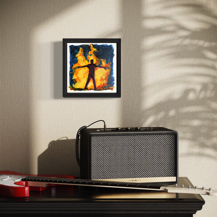 The artwork, Fever Dreams 3, by Jo Carol Mitchell-Rogers, displayed in a room.