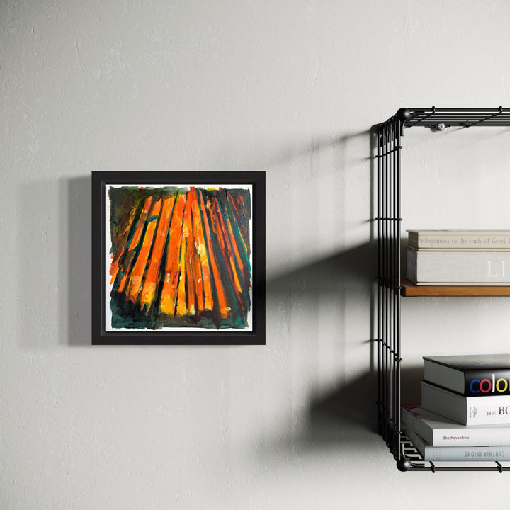The artwork, Fever Dreams 4, by Jo Carol Mitchell-Rogers, displayed in a room.