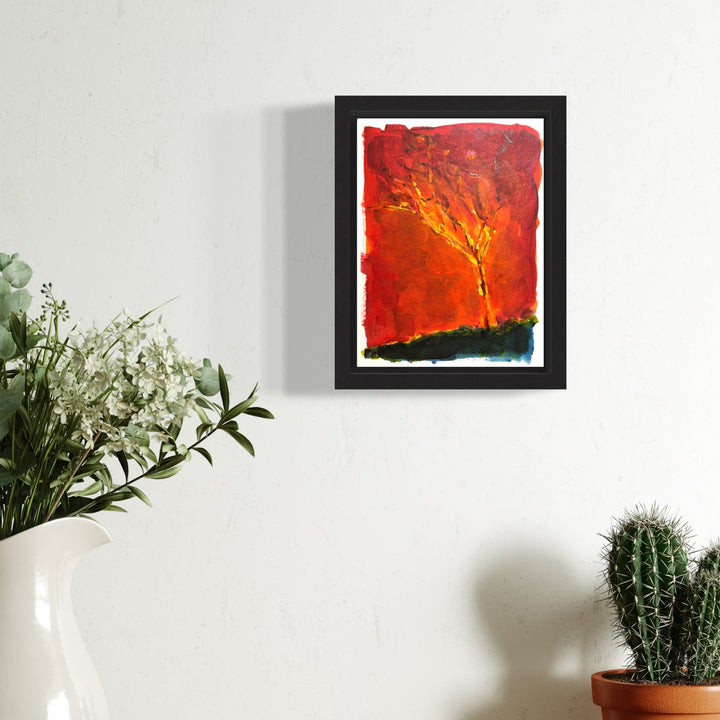 The artwork, Fever Dreams 5, by Jo Carol Mitchell-Rogers, displayed in a room.