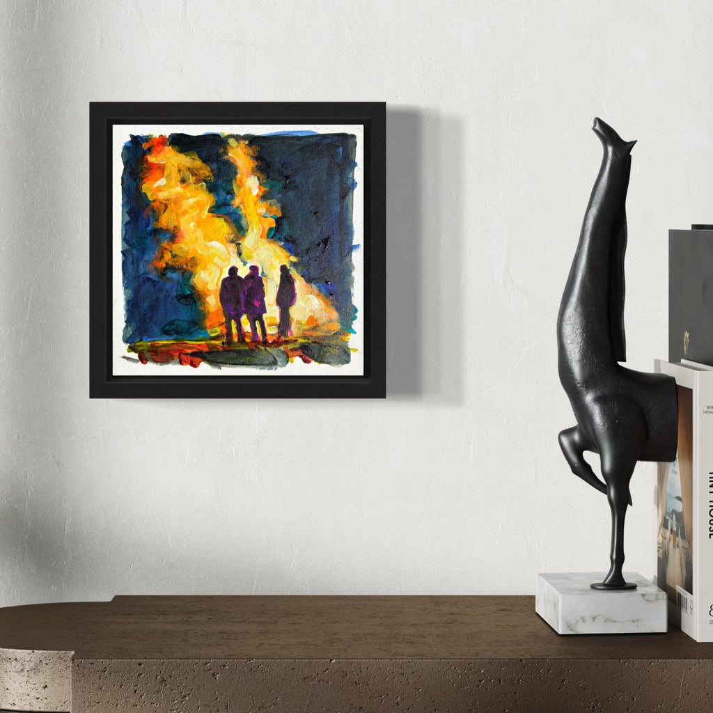 The artwork, Fever Dreams 7, by Jo Carol Mitchell-Rogers, displayed in a room.