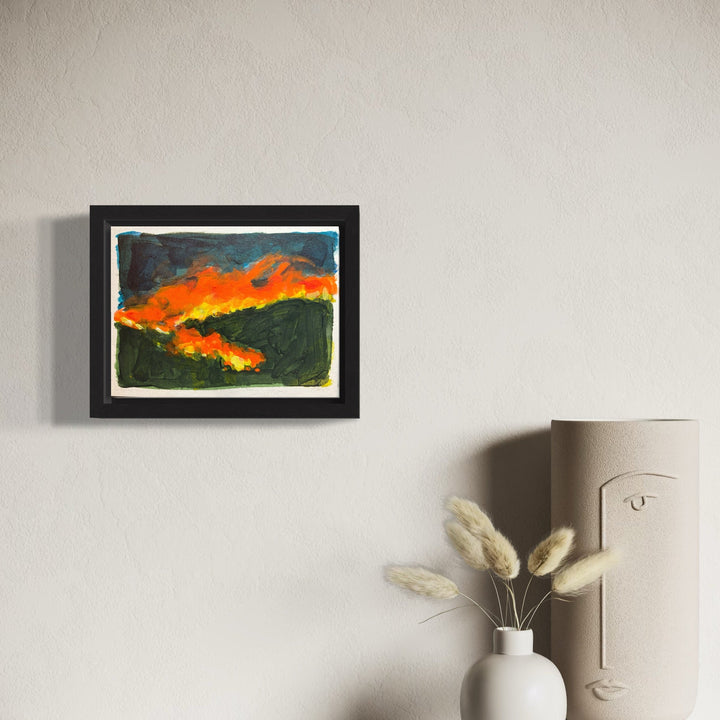 The artwork, Fever Dreams 8, by Jo Carol Mitchell-Rogers, displayed in a room.