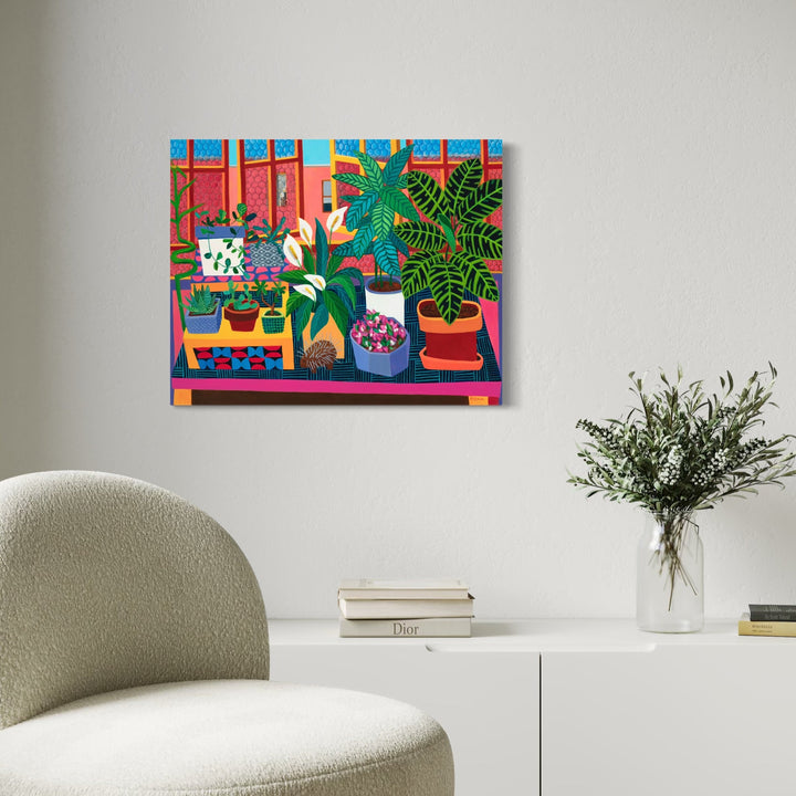 The artwork, Fitting In, by Roxa Smith, displayed in a room.