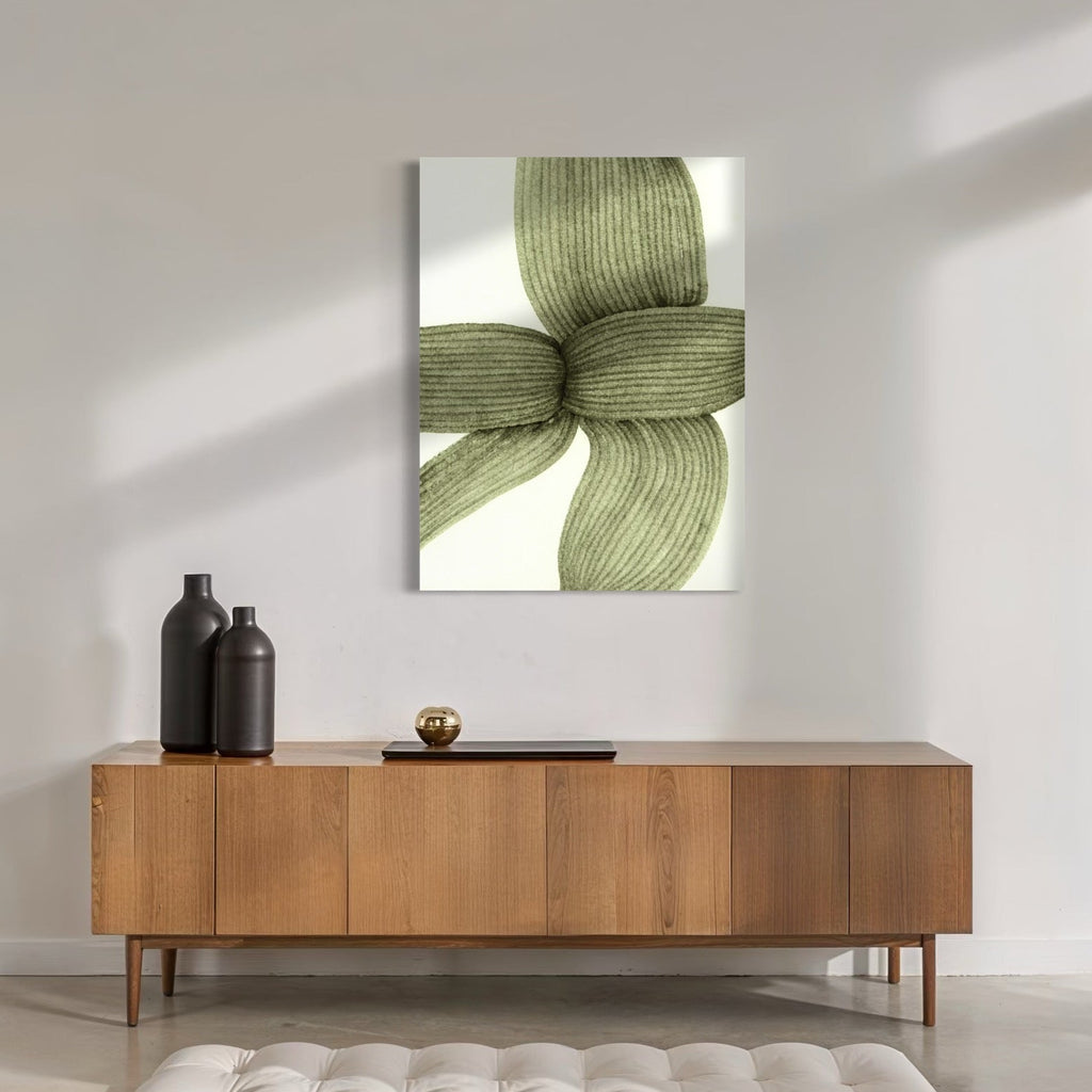 The artwork, Floral, by Alina Glotova, displayed in a room.