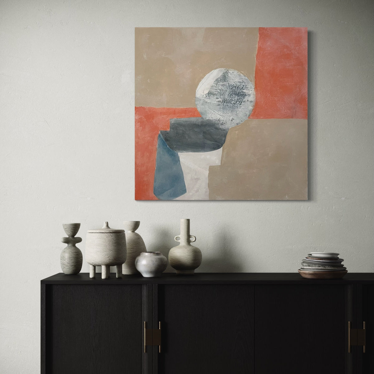 Forms on Buff and Orange by Diane Englander – Curina