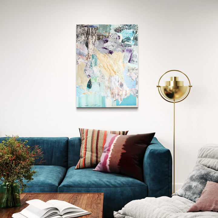 The artwork, Gems, by Amy Turner, displayed in a room.