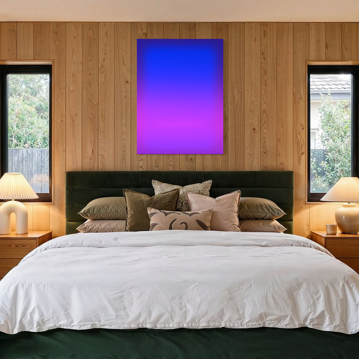 The artwork, Glow [IV], by Harold Herb, displayed in a room.