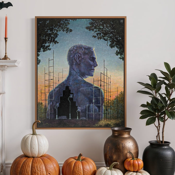 The artwork, God, by Ler Chang, displayed in a room.