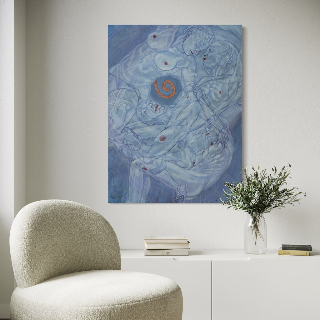 The artwork, Going Up in Smoke, by Sol Kjok, displayed in a room.