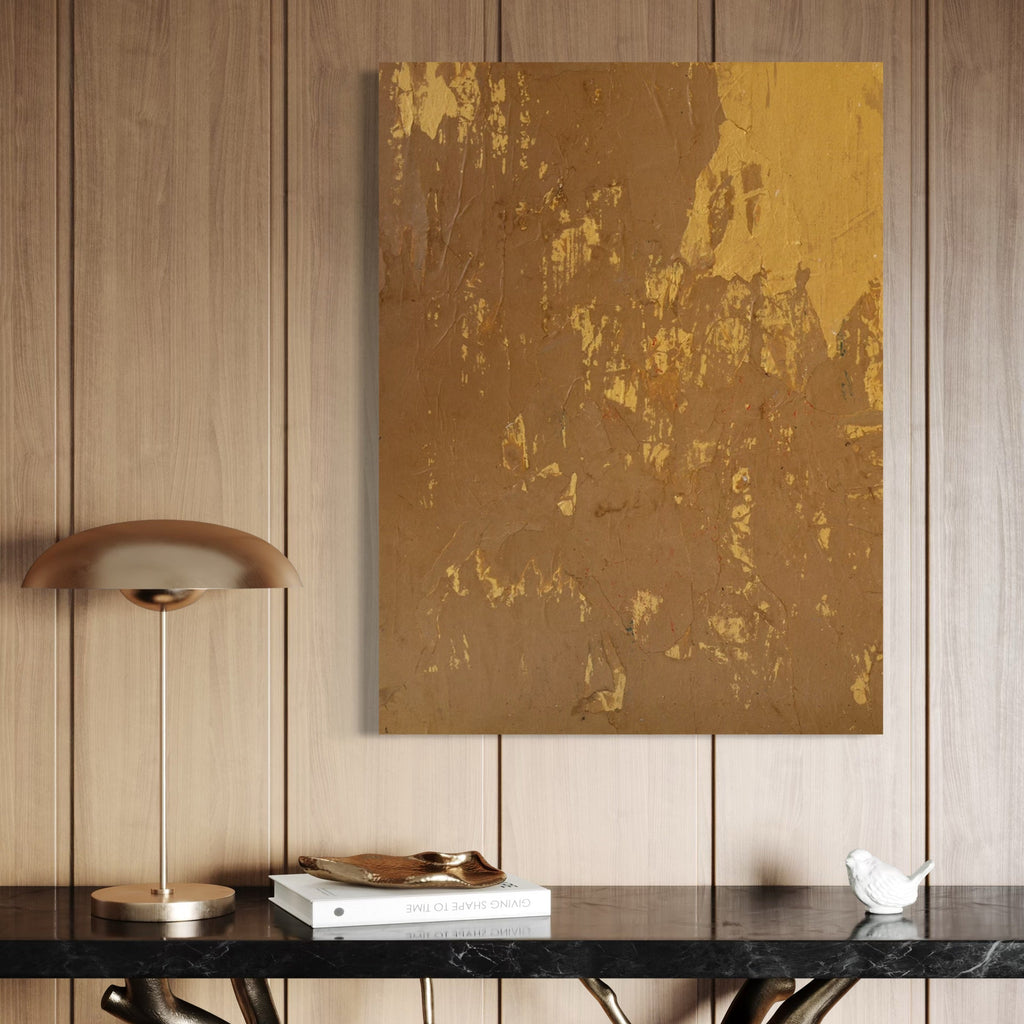 The artwork, Gold Mine, by Amy Turner, displayed in a room.