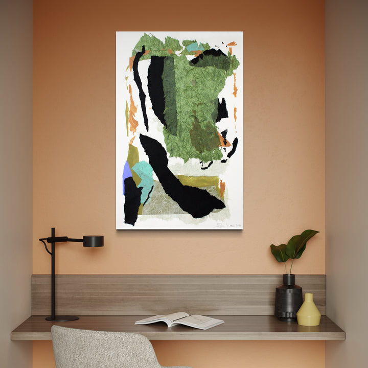 The artwork, HIP HOP , by Diane Love, displayed in a room.