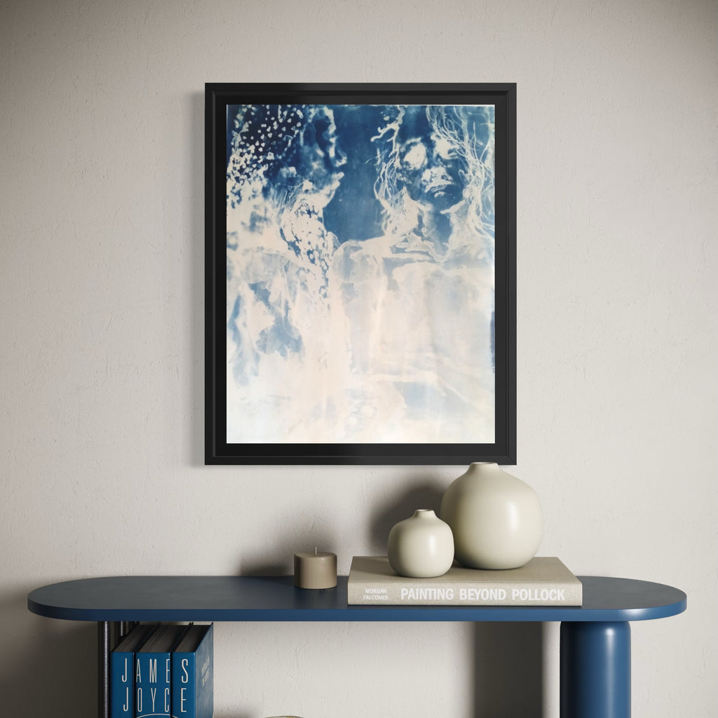The artwork, Heart to Heart, by Johanna Ryan, displayed in a room.