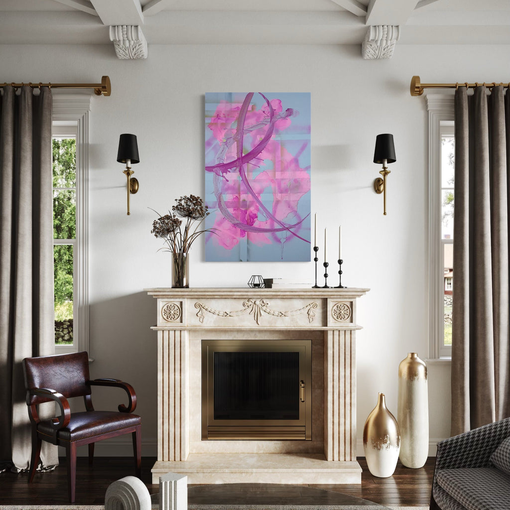 The artwork, Hope in Bloom, by Nicholas Franklin, displayed in a room.