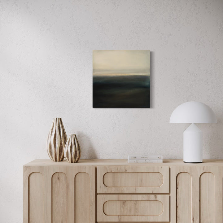 The artwork, Horizon VII, by Xanthippe Tsalimi, displayed in a room.