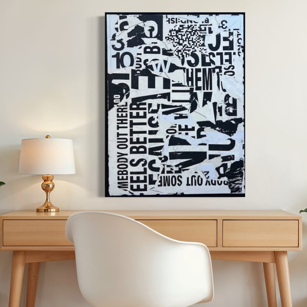The artwork, IMG_2152, by Amy Turner, displayed in a room.