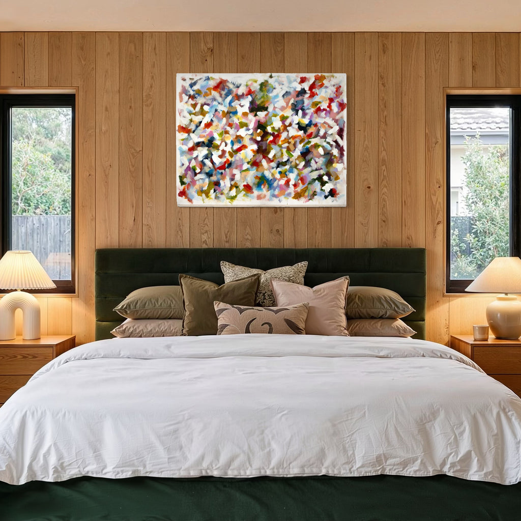 The artwork, IPAOC0252, by Saehyun Paik, displayed in a room.