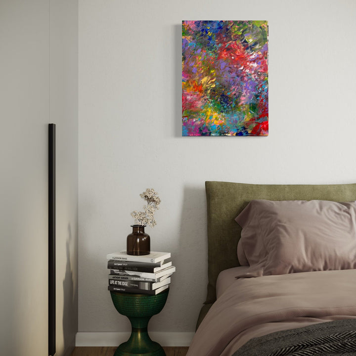 The artwork, IT WAS JUST THE OTHER DAY, by Gail Sarasohn, displayed in a room.