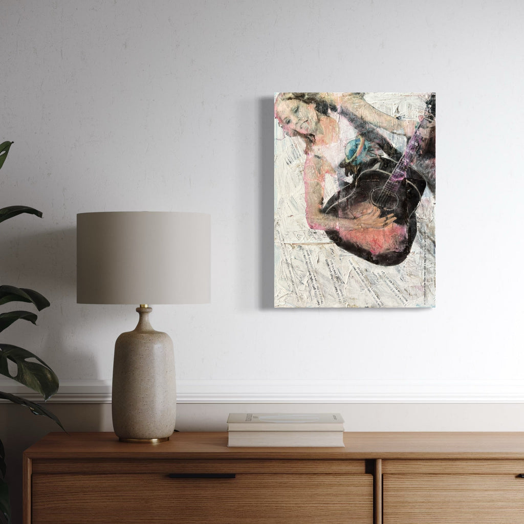 The artwork, If It Makes You Happy, by Robert Dec, displayed in a room.